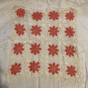 Handmade Crochet Floral Doily